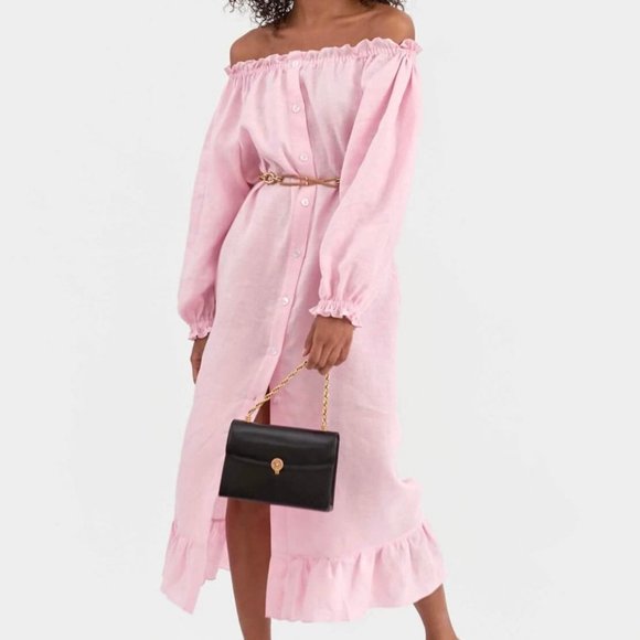 Loungewear Dress in Pink by Daily Sleeper One Size - Picture 1 of 2